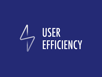 User efficiency - Logo 1 Dark branding design efficiency illustrator lighting logo ui user ux vector web