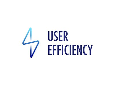 User efficiency - Logo 1 Light branding design efficiency illustrator lightning logo ui user ux vector web