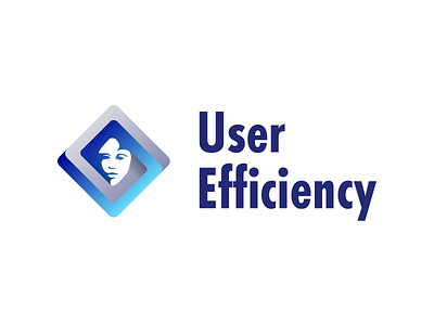 User efficiency - Logo 5 branding client design duality efficiency face illustration illustrator logo ui user ux vector