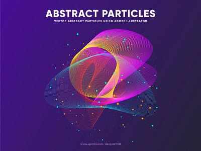Colorful Abstract Particles Background