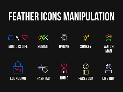 Feather Icons Manipulation Set