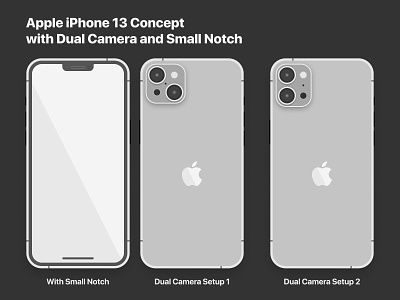 Apple iPhone 13 Smartphone Concept Mockup apple concept iphone 13 mockup smartphone