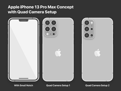 Apple iPhone 13 Pro Max Concept Mockup apple concept design ios iphone iphone 13 pro iphone 13 pro max iphone13 mockup product smartphone