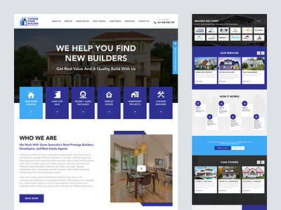 Choose Your Builder Landing Page Design