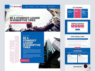 Singapore Institute of Management Landing Page Design