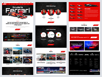 Formula 1 Website Homepage Redesign