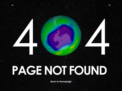 404 Page Not Found UpLabs Challenge 404 page error mockup ozone hole