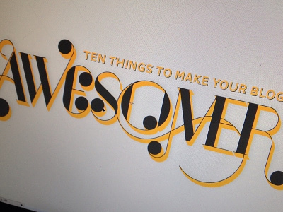 10 things to make your blog awesomer power point slide port type typography
