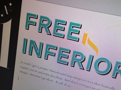 Free is Inferior aw conqueror port power point slides how typography