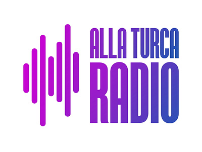 AllaTurca Radio Logo Study adobe illustrator art artist artwork brand design brand identity color design gradient graphic graphic design icon icon design illustration logodesign logotype radio typography vector