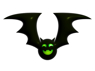 Green Bat - Halloween Design