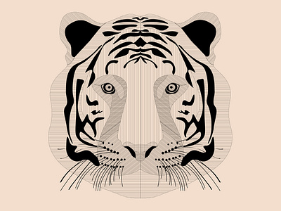 Art Lines Tiger