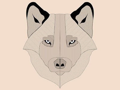 Art Lines Wolf