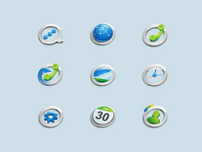 Iconset for china mobile calendar clock contacts iconset internet message phone picture setting ui
