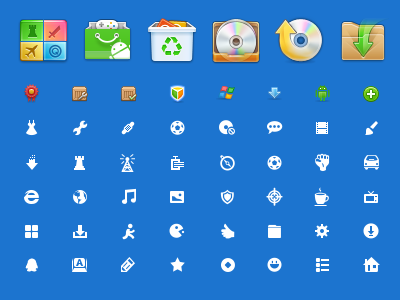 Icons for Software Manager 16 blue color icon iconset manager simple small software ui
