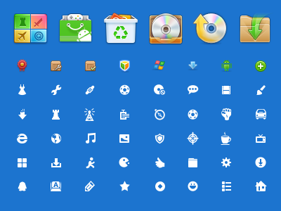 Icons for  Software  Manager