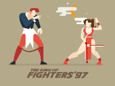 Fighters’ 97 97 ae after effects fighter gif illustrator motion