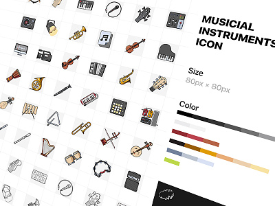 musicial instrument icon icon ui
