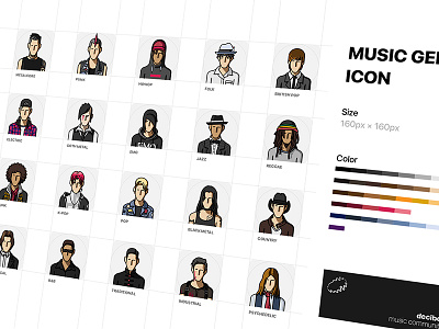 music genre icons icon ui