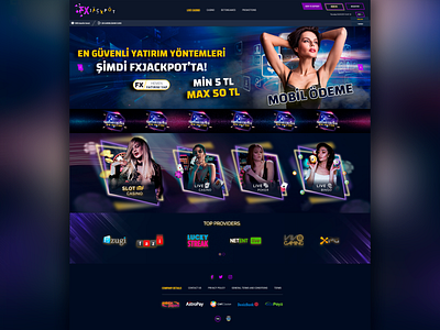 FX_Jackpot Website Design uiuxdesign