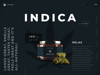 Landing page - daily ui 003 003 cannabis dailyui design landing ui ux web