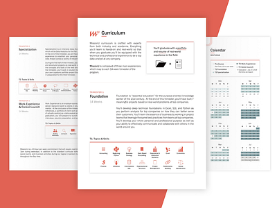 Curriculum Design calendar design education icons layout red visual visual design