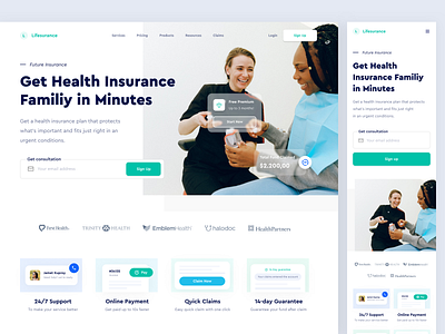Insurance Website Designs Themes Templates And Downloadable Graphic Elements On Dribbble