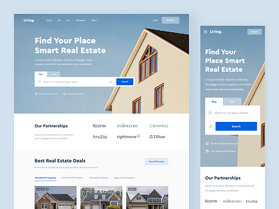 Real Estate Website designs, themes, templates and downloadable graphic  elements on Dribbble