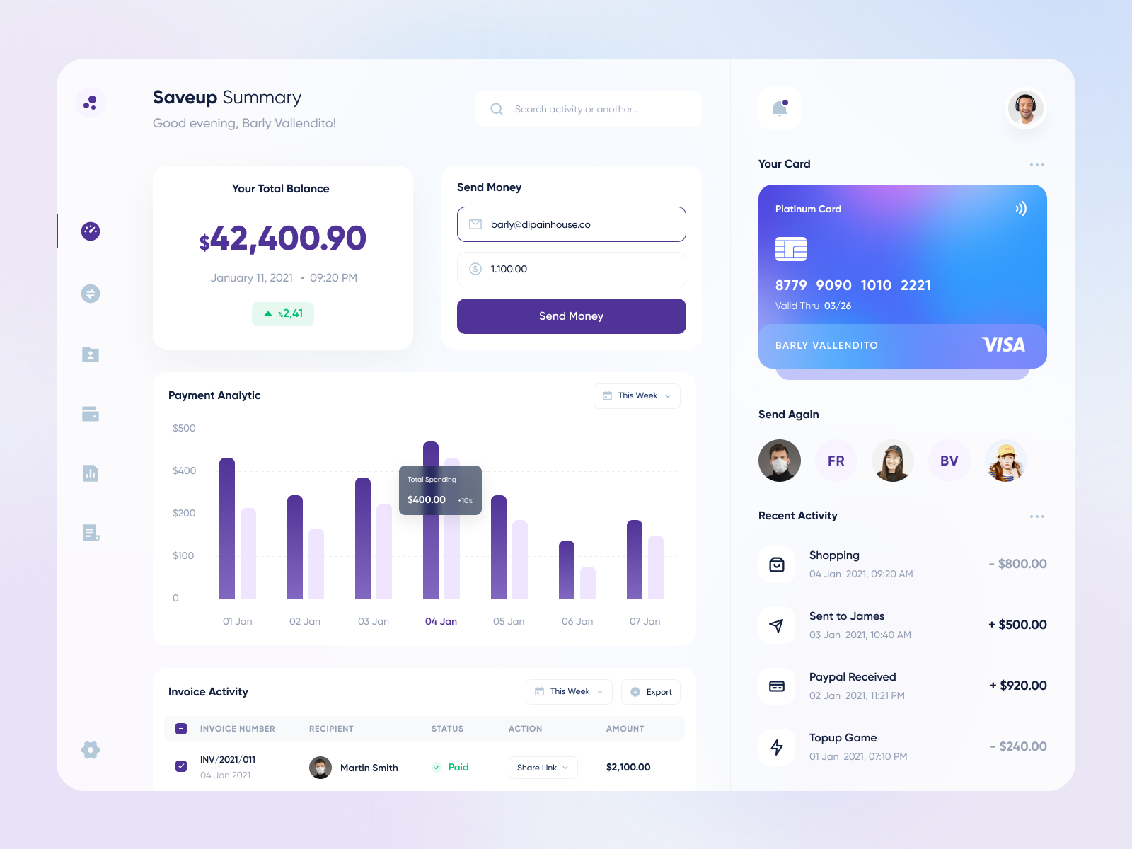 Saveup - Web App by Barly Vallendito for Dipa Inhouse on Dribbble