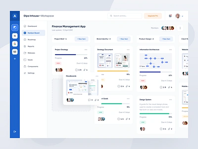 Agile • Web App agile clean dashboard design designer jira kanban management project project management scrum sprint trello ui uidesign ux uxdesign web app website workpace