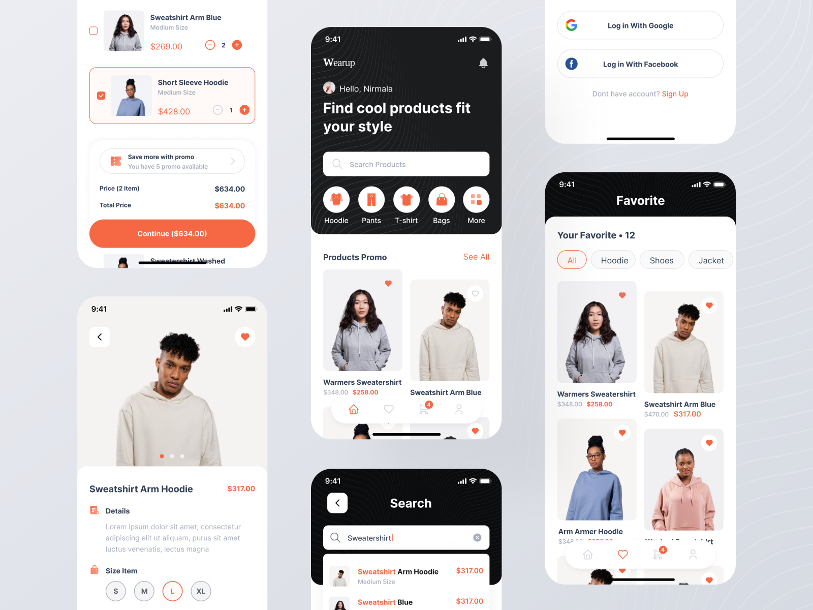 Wearup Ecommerce App Ui Kit By Barly Vallendito For Dipa Inhouse On