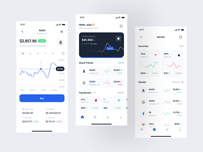 Finance - Mobile App bank clean crypto cryptocurrency design designer finance financial fintech mobile mobile app mobile design money stock transaction ui uidesign ux uxdesign wallet