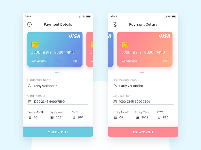 Daily UI - Credit Card Checkout by Barly Vallendito on Dribbble
