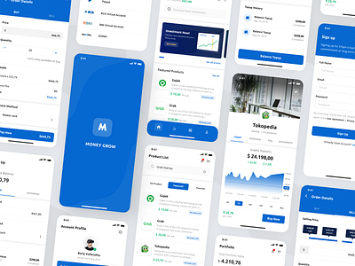 Money Grow - Investment for Startup & Company app chart company creative crypto cryptocurrency design designer investment mobile mobile design money payment stock topup ui uitrends uxdesign wallet