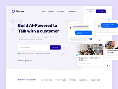 Chatbox - Landing Page