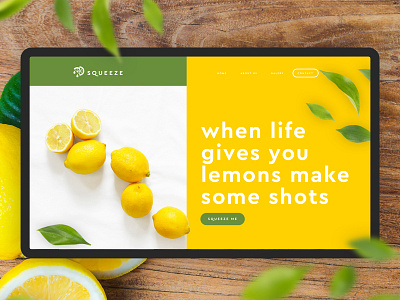 When life gives you lemons design flat icon lemons minimal type ui ux web website yellow