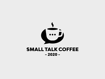 SMALL TALK COFFEE branding inspiration logo minimalism negativespace symbol vector