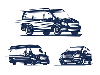 Minibuses vector illustration illustration inspiration logo shutterstock silhouette vector