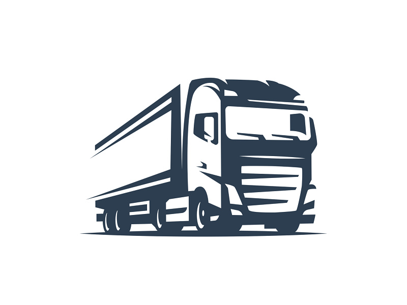 Truck logo, another one by Oleg Martcenko on Dribbble