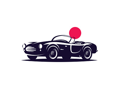 Classic car car classic illustration inspiration silhouette sports car vector