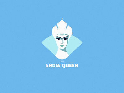The Snow Queen art design illustration inspiration logo minimalism queen snow vector