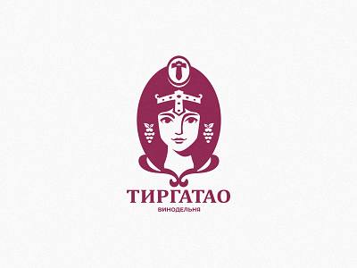 "Tirgatao" winery branding design face inspiration logo negativespace vector woman