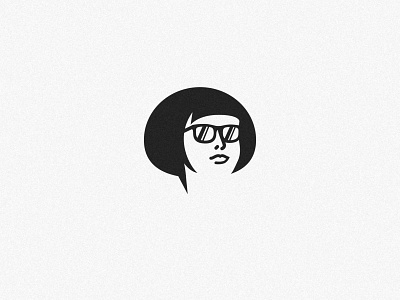 Nina, smart girl icon branding face girl glass inspiration minimalism negativespace silhouette smart vector