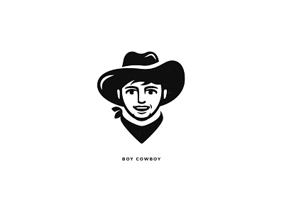 BOY COWBOY branding face icon inspiration logo minimalism vector