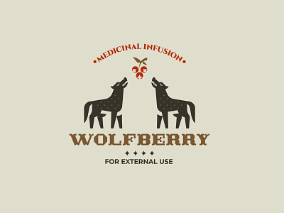 WOLFBERRY berries branding design forest inspiration logo minimalism vector