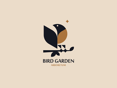 BIRD GARDEN bird branding design inspiration logo minimalism silhouette vector