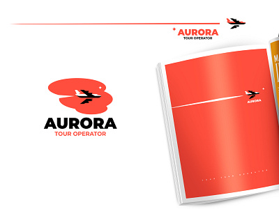 AURORA branding design dream flight illustration inspiration logo minimalism silhouette tourism vector