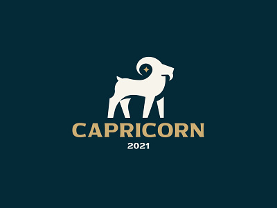 CAPRICORN branding capricorn design goat inspiration logo negativespace silhouette vector