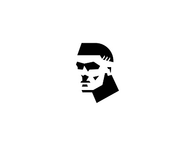Face logo branding brutal design illustration inspiration logo man minimalism silhouette vector