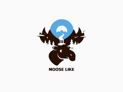 Moose like (just for fun) branding design illustration inspiration logo moose vector vectorart